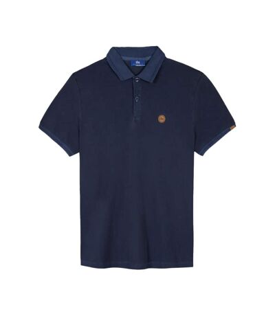 Polo marine/marron homme tbs jairo - 3xl