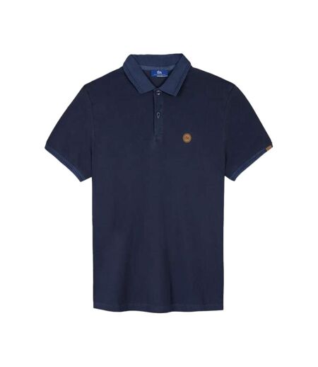 Polo marine/marron homme tbs jairo - 3xl