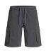 Mens Technical Cargo Shorts Asphalt Jack And Jones-1