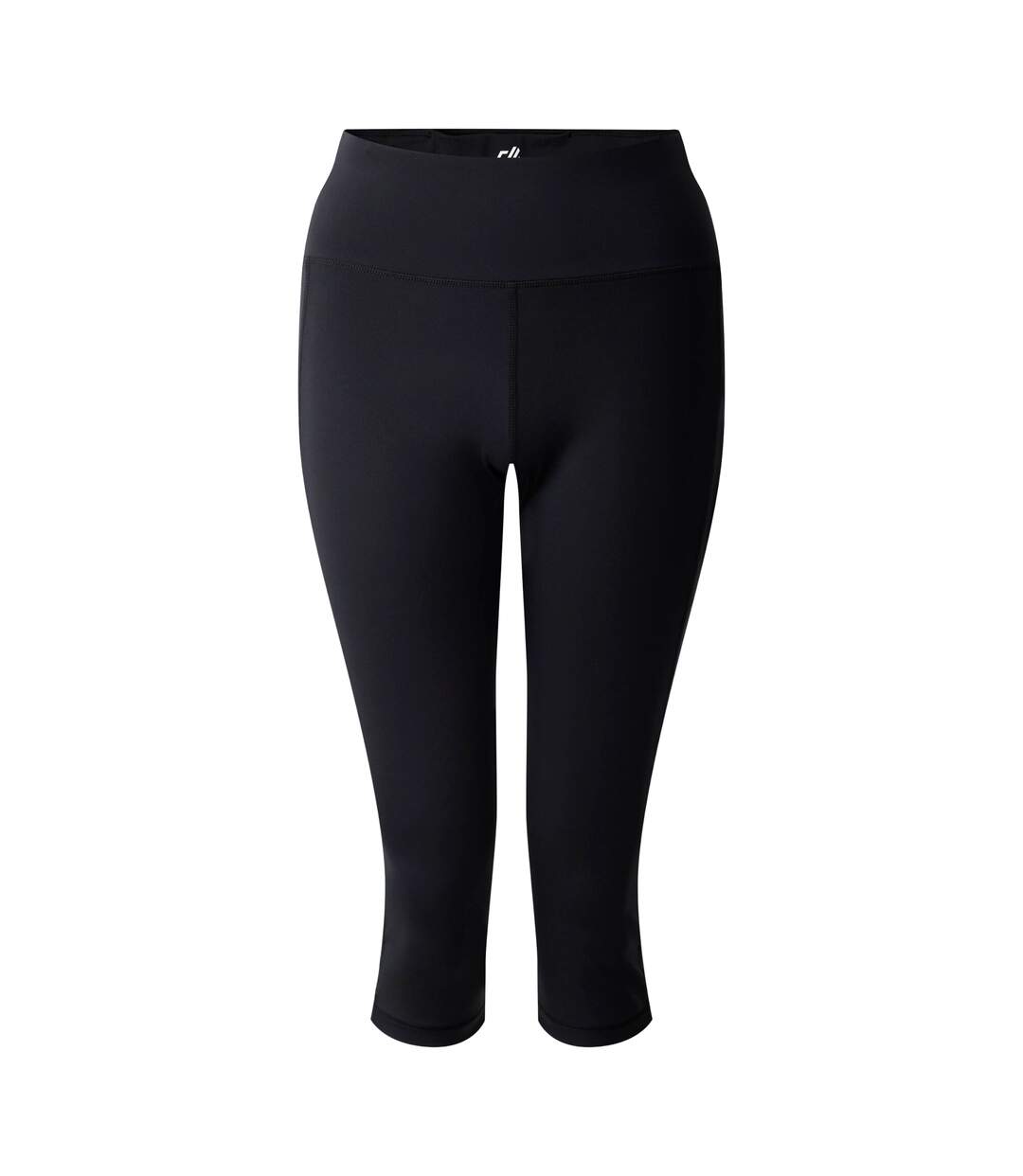 Womens/ladies Influential Ii Plain 3/4 Leggings Black Dare 2B-2