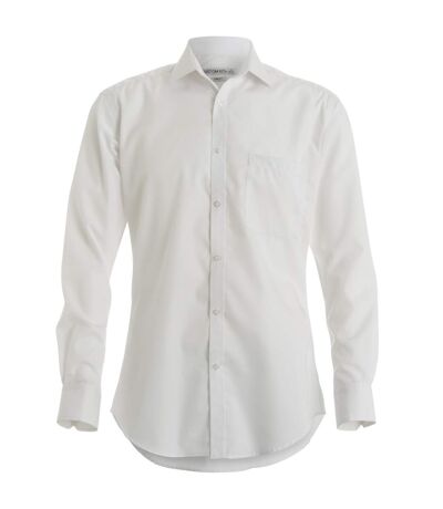 Chemise à manches longues homme blanc Kustom Kit