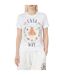 Womens/ladies Casa Way Printed Fitted T-shirt White Casablanca-3