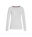 Stedman Womens/Ladies Claire Long Sleeved Tee (White)