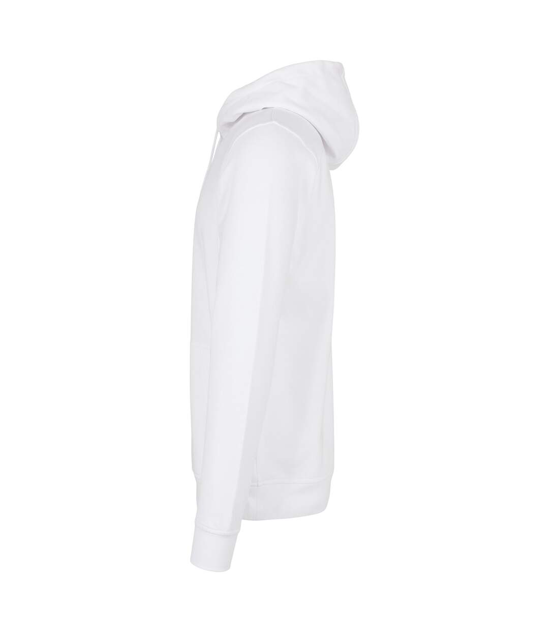 Mens Basic Hoodie Blanc Build Your Brand-3