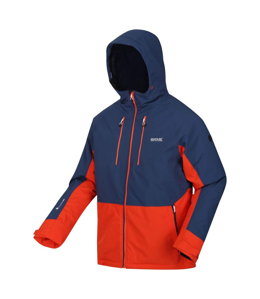 Doudoune imperméable highton homme bleu amiral / rouge orangé Regatta