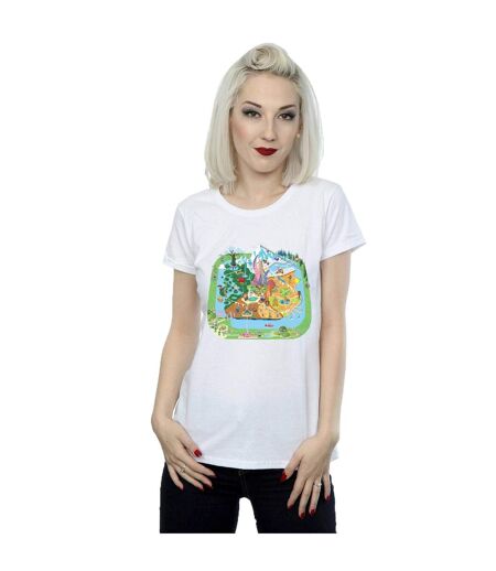Disney T-shirt en coton Zootropolis City Femme/Femme (Blanc) - UTBI45143
