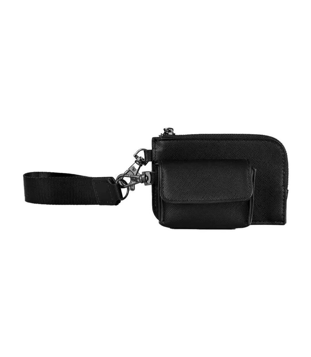 Boutique Wristlet Pouch Set One Size Black Black Bagbase-1