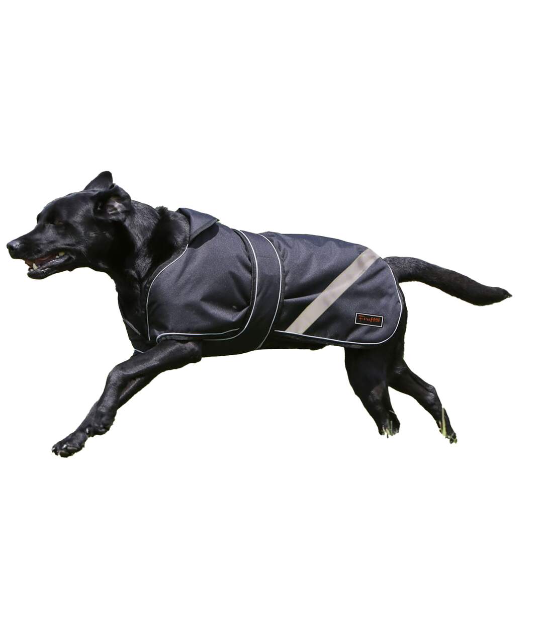 2 in 1 waterproof reflective dog coat 56cm black Firefoot-2