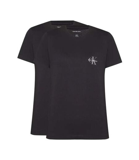 Lot de 2 t-shirt noir femme calvin klein jeans mono logo