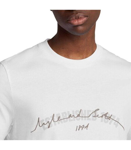 T-shirt Motif Graphique Established Homme Blanc Lyle & Scott