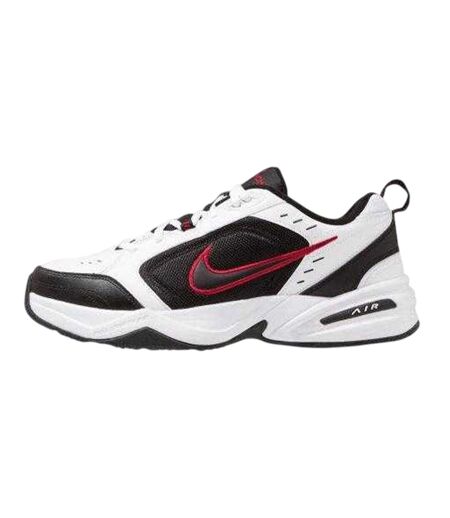Mens Air Monarch Iv Swoosh Leather Training Shoes White Black Nike