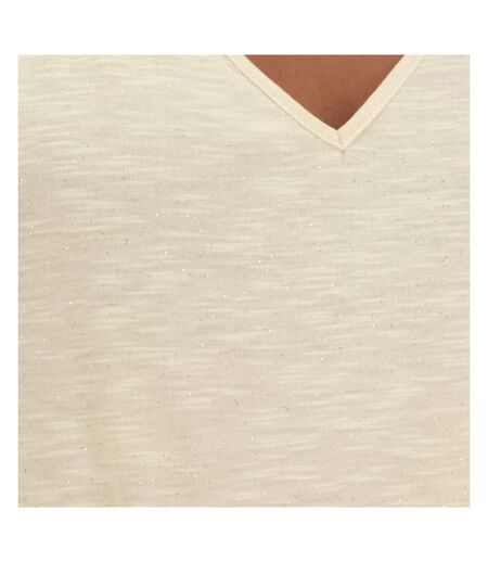 T-Shirt Beige Femme JDY Dora - L