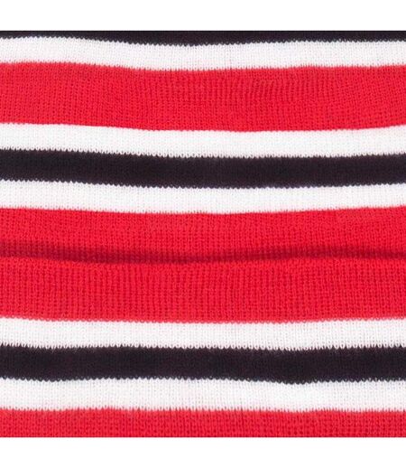 Unisex Adult Sheffield Bobble Hat Red White Black Fan Originals