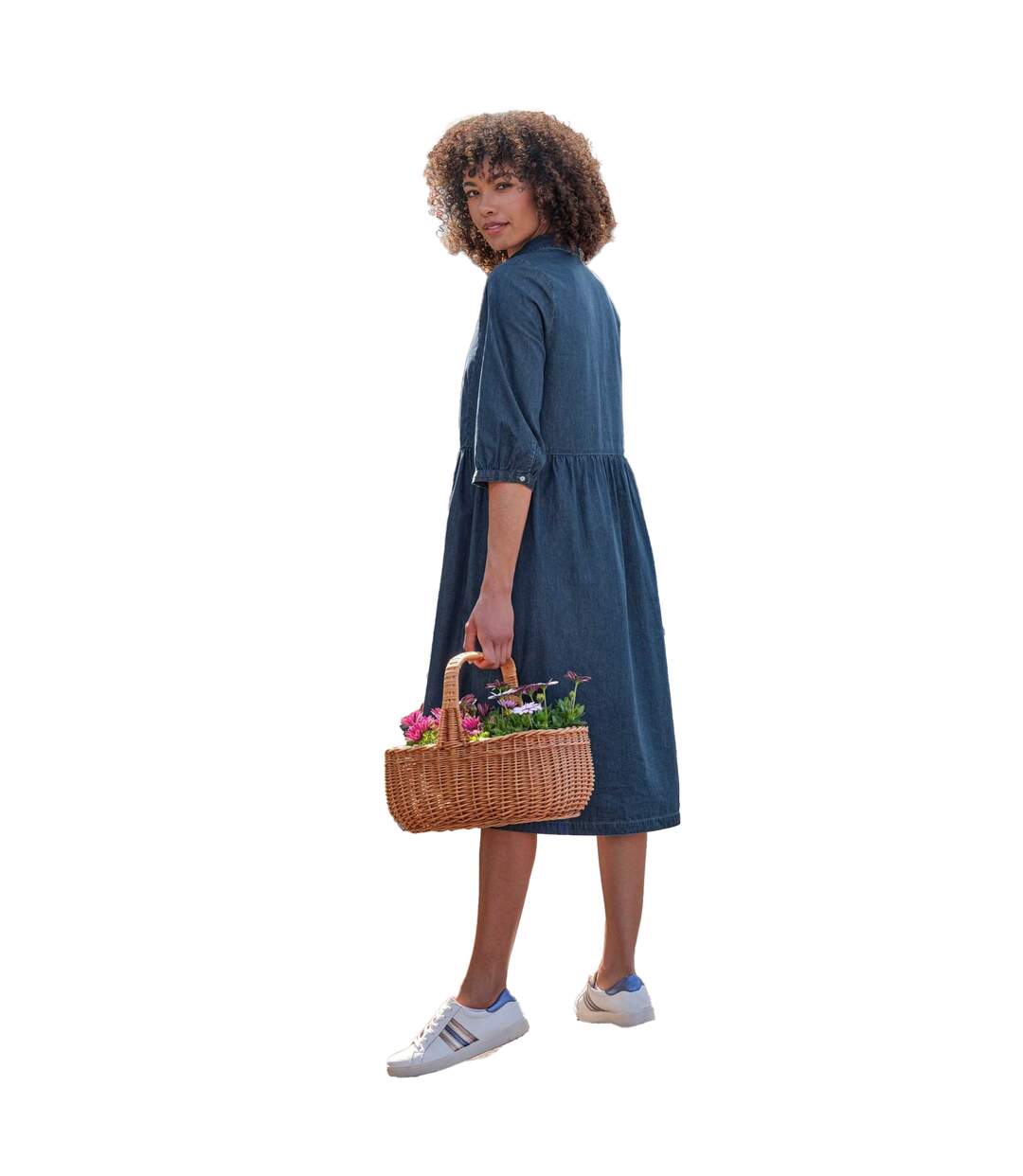 Robe Mi-longue Femme Denim WoolOvers-2