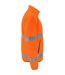 Mens Prio 6327 Class 3 Hi-vis Fleece Jacket Orange Black Projob-4