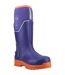 Unisex adult grit wellington boots blue/orange Muck Boots-1
