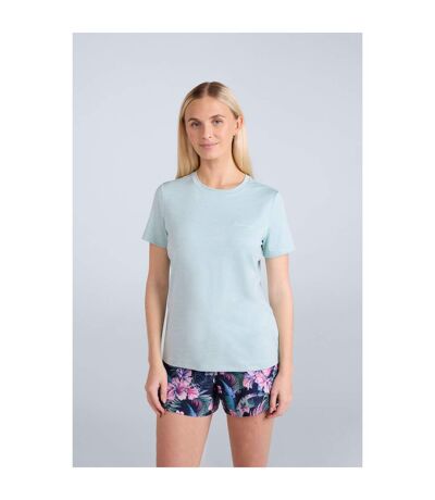 Womens/ladies latero hybrid swimming t-shirt light blue Animal
