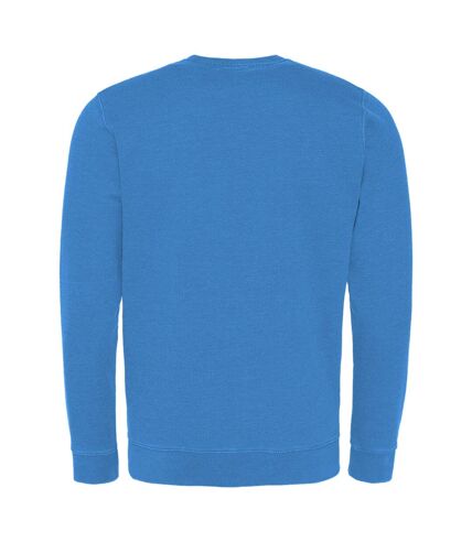AWDis Hoods Mens Long Sleeve Washed Look Sweatshirt (Washed Sapphire Blue) - UTRW5369