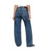 Jean loose bleu femme superdry mid rise wide - w25-l30-2