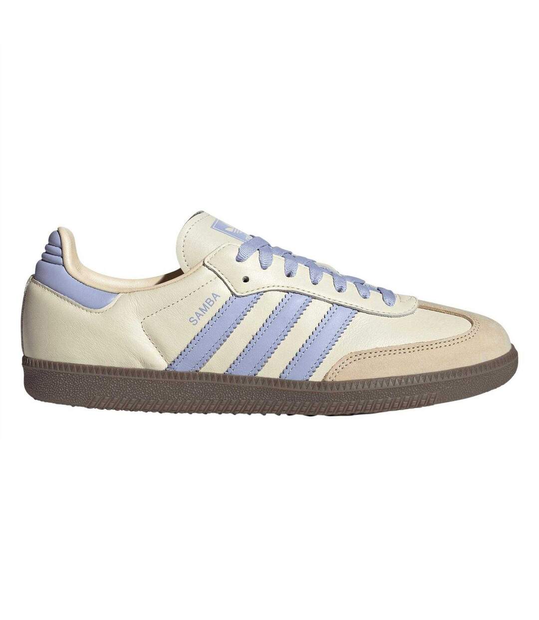 Womens/ladies Samba Og Leather Trainers Cream Adidas-4