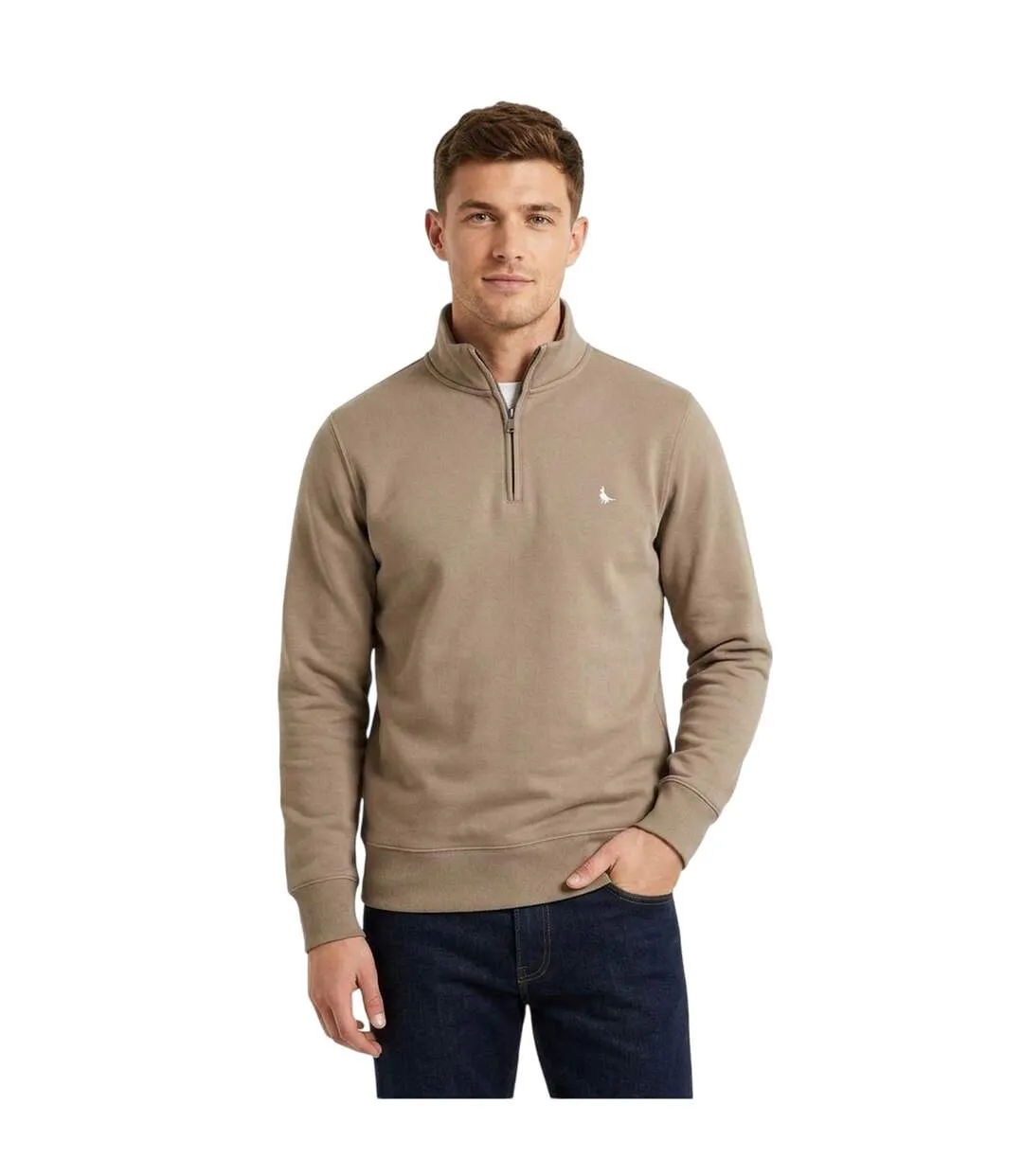 Sweat Barchester Homme Fauve Jack Wills-3