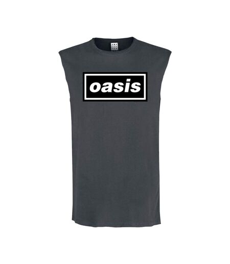Amplified Mens Oasis Logo Tank Top (Charcoal) - UTGD1244