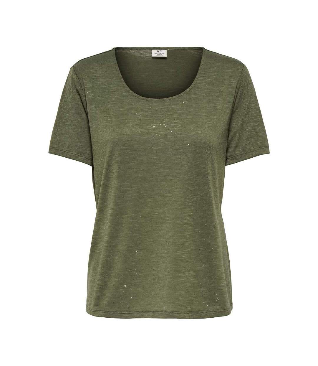 T-Shirt kaki femme jdy flora-1