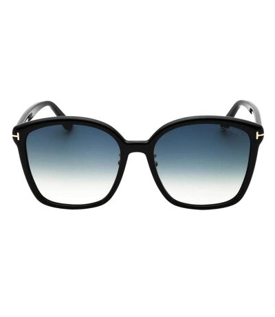 Womens/ladies Smoke Gradient Sunglasses One Size Shiny Black Tom Ford