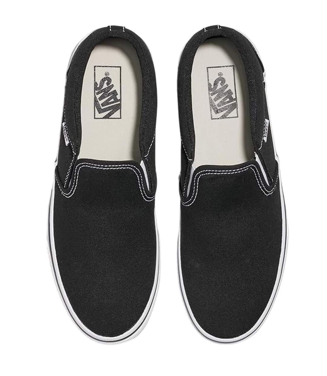 Baskets Femme Noir Blanc Vans-4