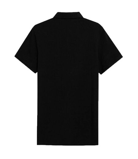 Mens Regular Polo Shirt Deep Black 4F