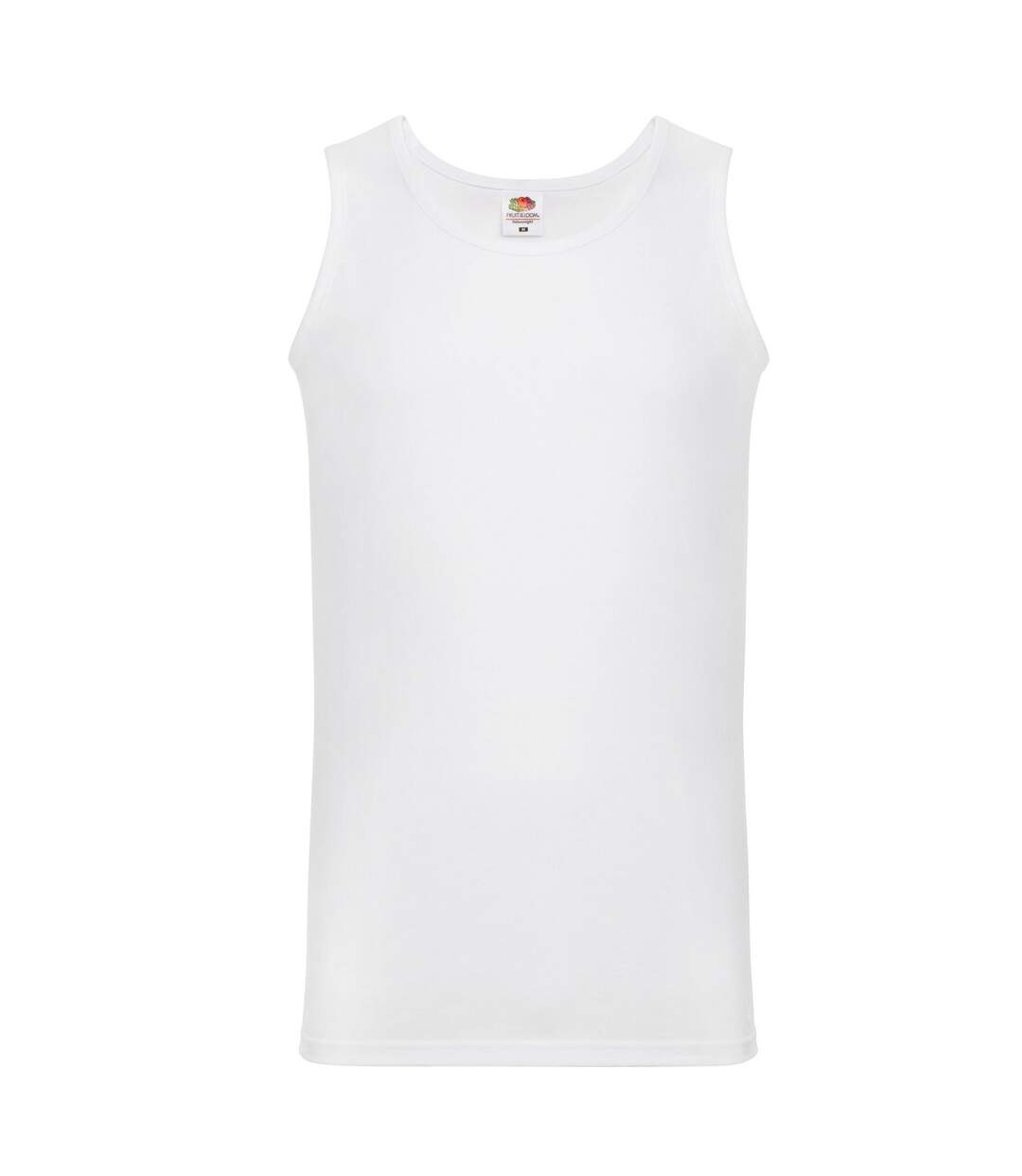 Mens Valueweight Athletic Vest Top White Fruit Of The Loom-1