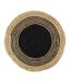 Tapis Rond Déco en Jute Limo 90cm Noir-1