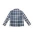 Womens/ladies Cotton Checked Button Front Long Pyjama Set Pack Of 1 Grey Pink Linea-3