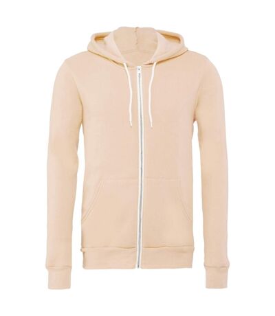 Canvas Sweat À Capuche Et Fermeture Zippée Homme Pêche Bella + Canvas