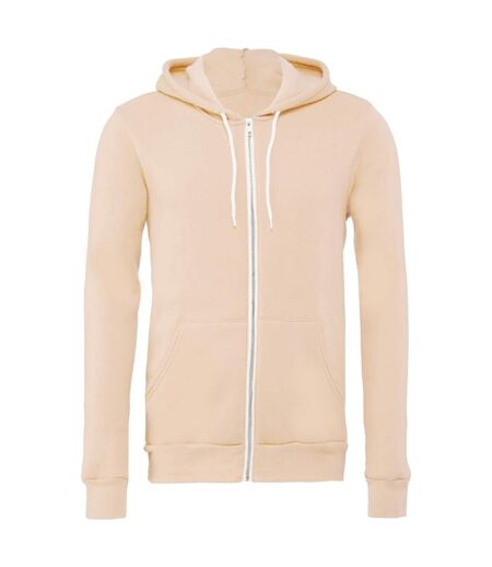 Canvas Sweat À Capuche Et Fermeture Zippée Homme Pêche Bella + Canvas