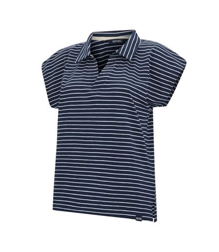 T-shirt Lorana Femme Bleu Marine Blanc Regatta