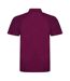 Mens polyester polo shirt burgundy PRO RTX