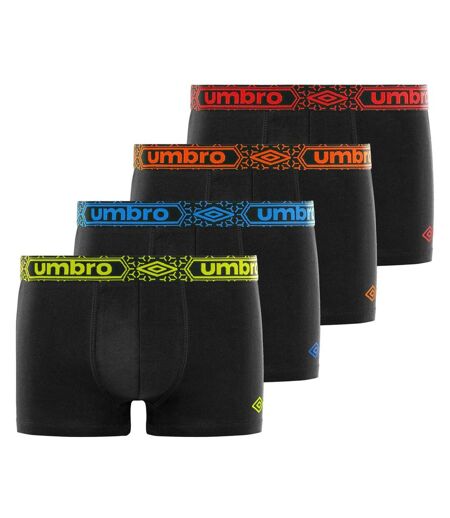 Lot de 4 Boxers coton homme uni ceinture Umbro