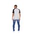 Mens Plotmar T-shirt Black Light Grey Marl Crosshatch-3