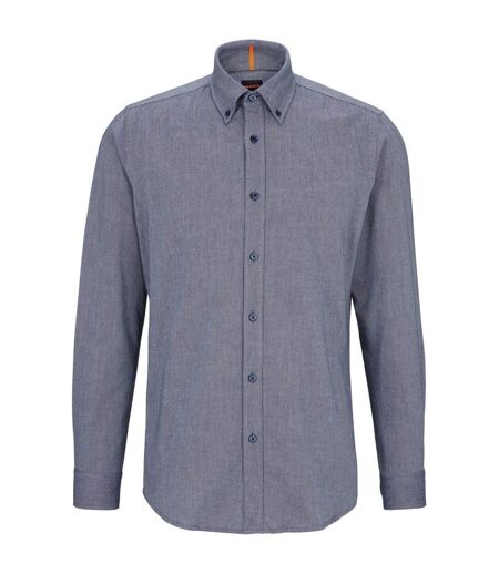 Mens Rickert Oxford Shirt Navy Boss