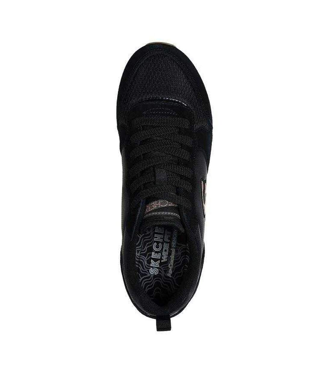Womens/ladies Og 85 Goldn Gurl Suede Trainers Black Skechers-3