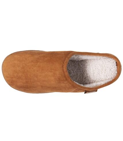 Isotoner Chaussons Mules homme ultra confortables, fourrée chaud et doux en sherpa, semelle moderne