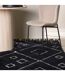 Tapis Déco en Laine David 162x230 Noir-3