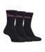 3 Pack Ladies Cushion Sole Outdoor Cotton Rich Hiking Socks-1