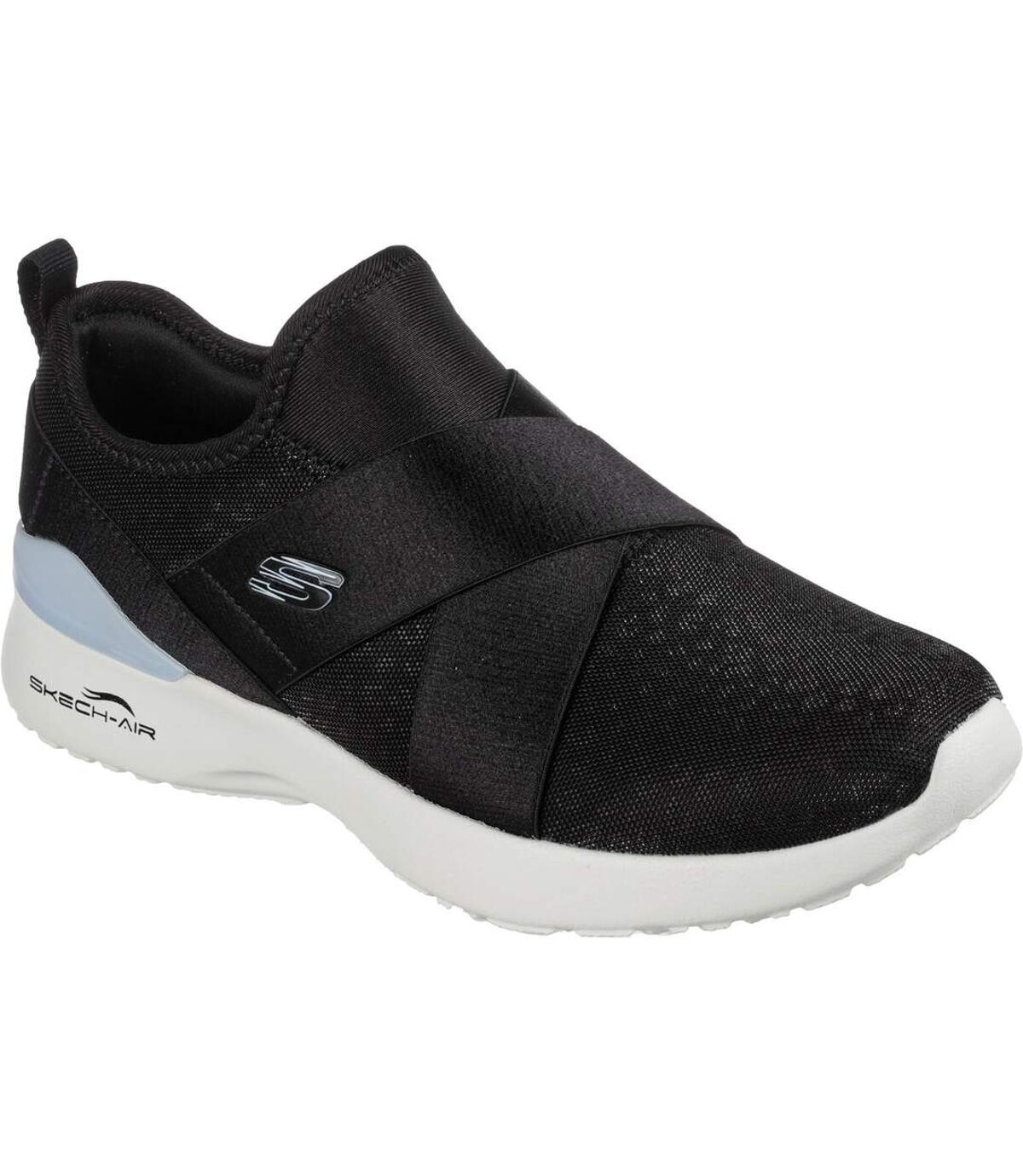 Skechers Womens/Ladies Skech-Air Dynamight Sneakers (Black/Light Blue) - UTFS8653