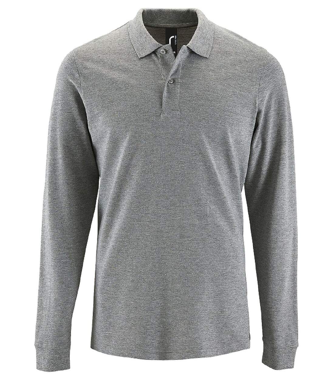 Polos manches longues - Homme - 02087 - gris chiné