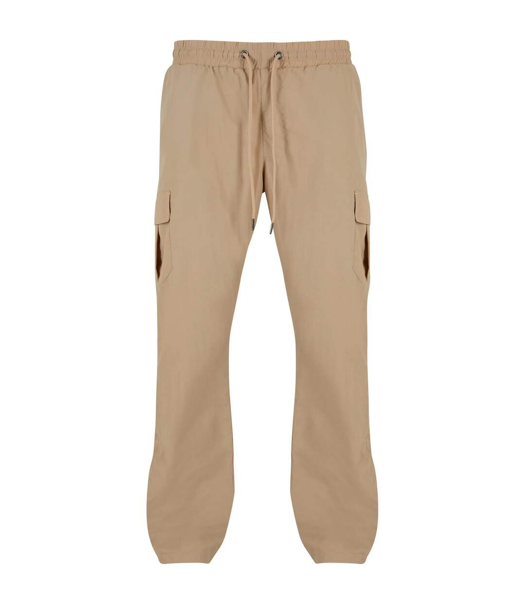 Mens Nylon Straight Leg Cargo Trousers Concrete Urban Classics-1
