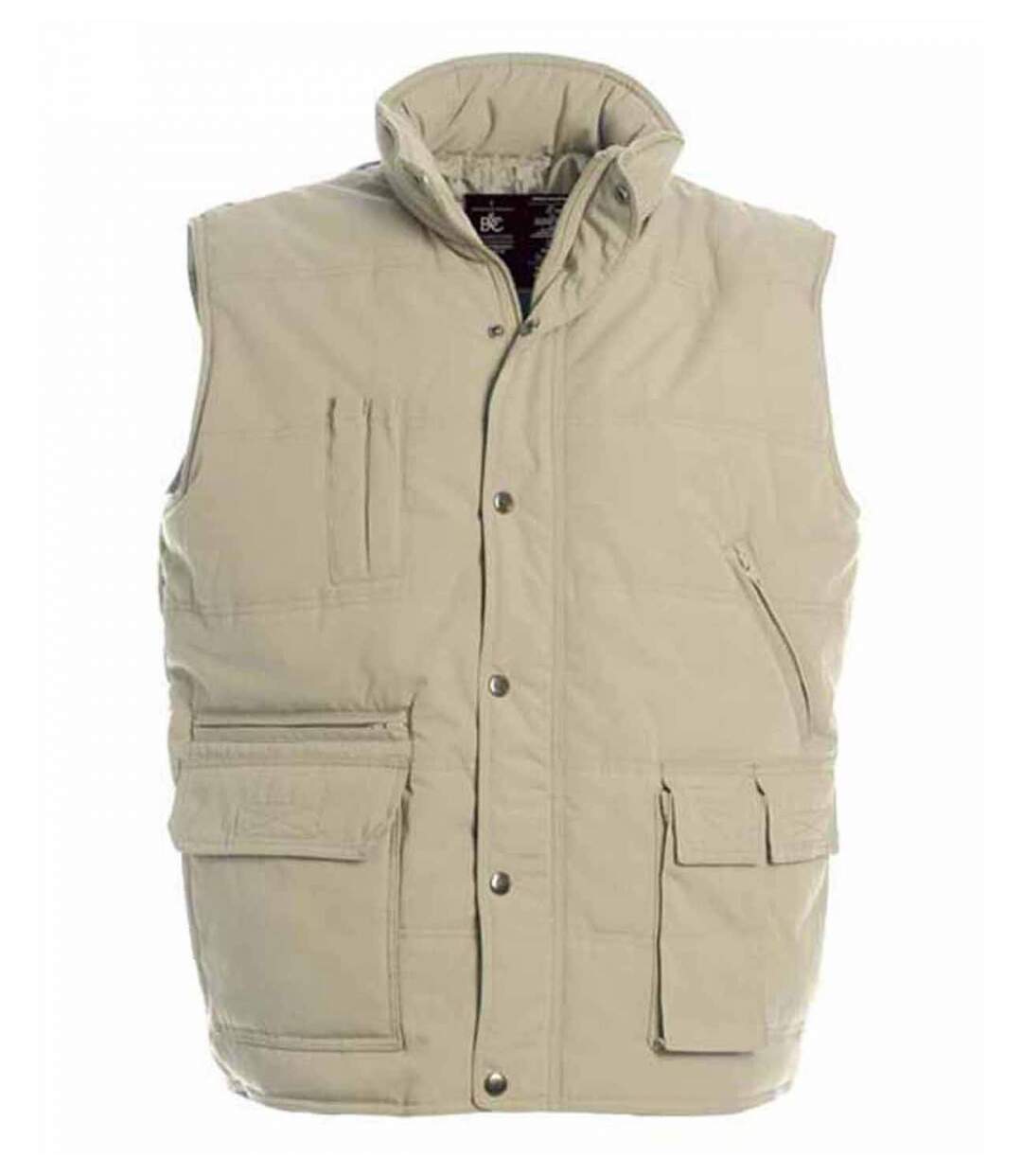 Doudoune anorak homme sans manches - Bodywarmer JU880 - beige-1