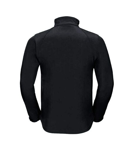 Workwear Mens Softshell Breathable Waterproof Membrane Jacket Black Russell