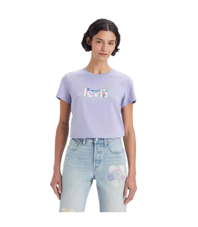T-shirt The Perfect Femme Violet Clair Levis